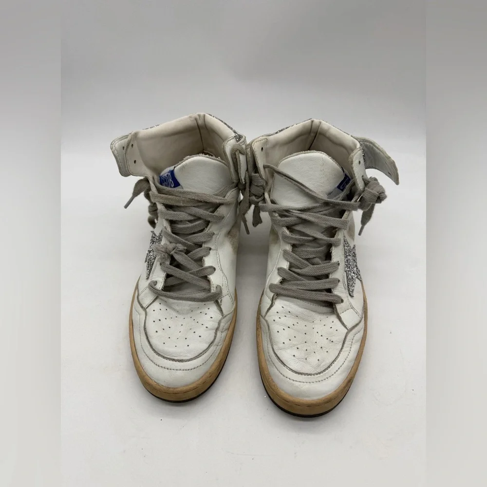 Golden Goose Women's Sky Star High Top Sneakers Size 38 - Picture 3 of 6
